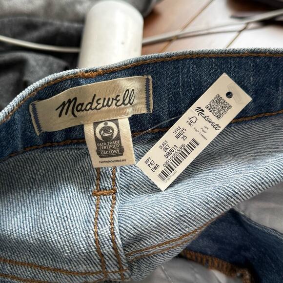 Madewell The Perfect Vintage Jean Earlside Wash Raw-Hem Mix Paper Blue SZ 25 NWT - Picture 12 of 12